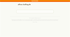 Desktop Screenshot of alfons-kolling.de